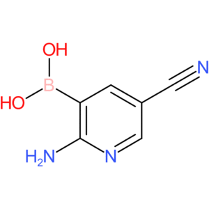 (2-amino-5-cyanopyridin-3-yl)boronic acid