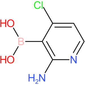 (2-amino-4-chloropyridin-3-yl)boronic acid