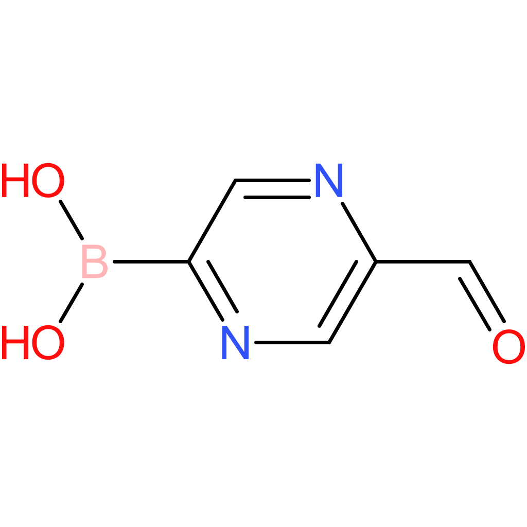 (5-formylpyrazin-2-yl)boronic acid