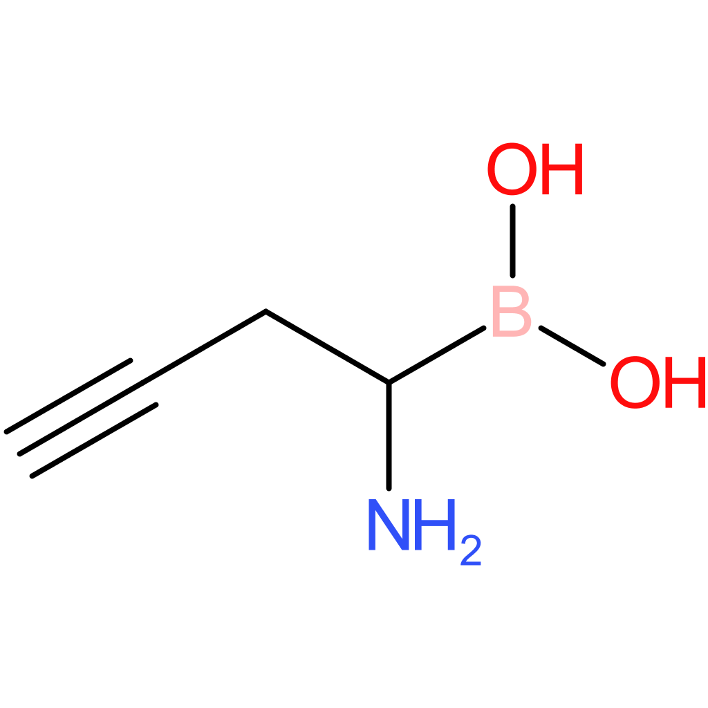 (1-aminobut-3-yn-1-yl)boronic acid