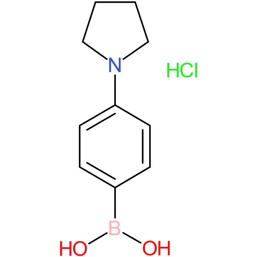 (4-pyrrolidin-1yl)phenyl boronic acid hydrochloride