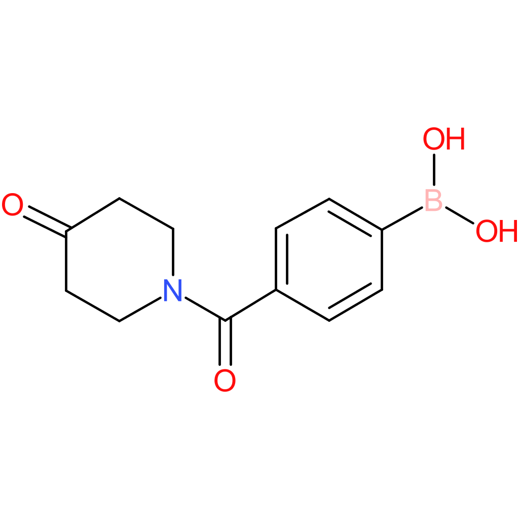 4-(4-oxopiperidine-1-carbonyl)phenylboronic acid