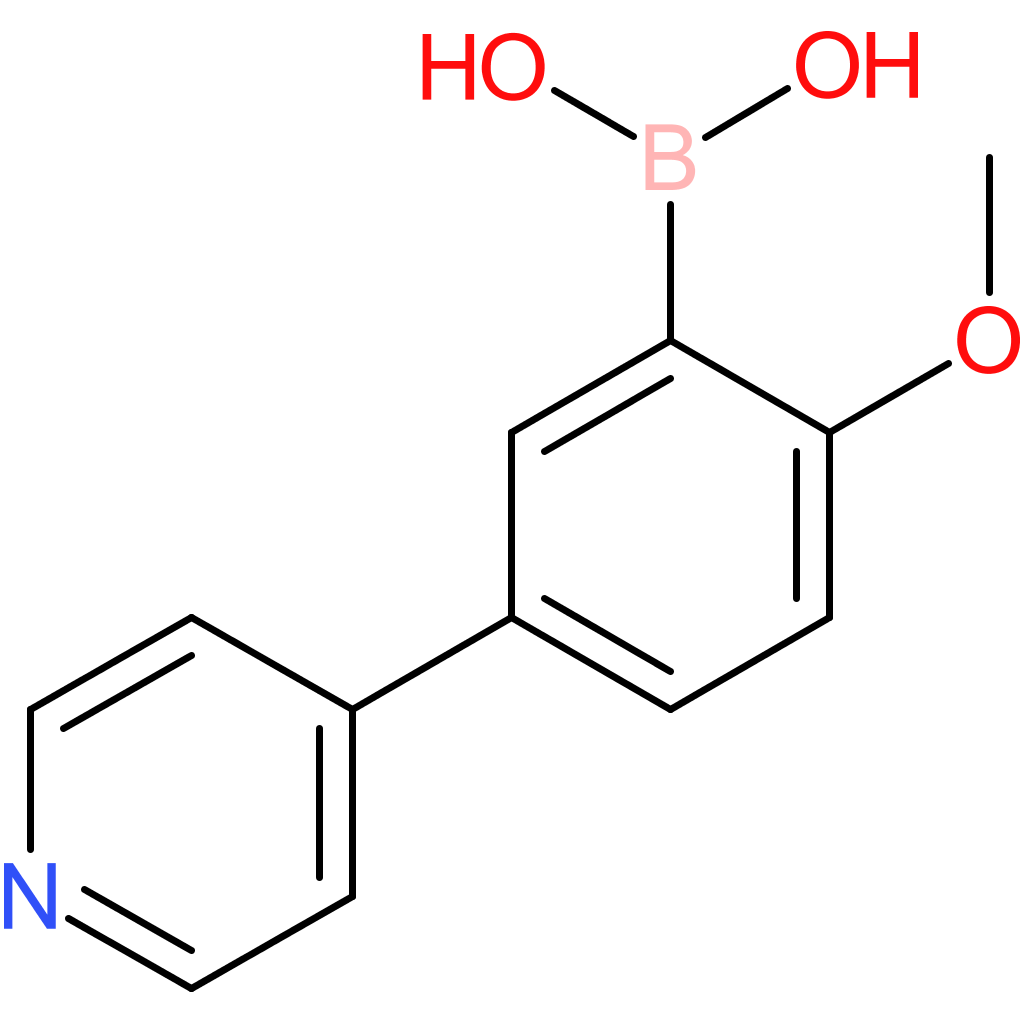 2-methoxy-5-(pyridine-4-yl)phenylboronic acid