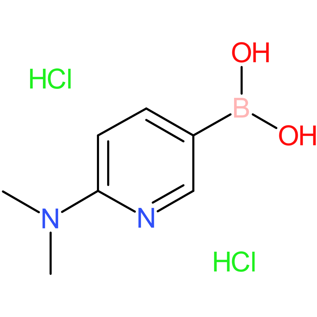 2-(n,n-dimethylamino)pyridine-5-boronic acid dihydrochloride