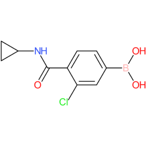 3-chloro-4-(cyclopropylcarbamoyl)phenylboronic acid
