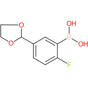 [5-(1,3-dioxolan-2-yl)-2-fluorophenyl]boronic acid