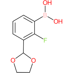 [3-(1,3-dioxolan-2-yl)-2-fluorophenyl]boronic acid