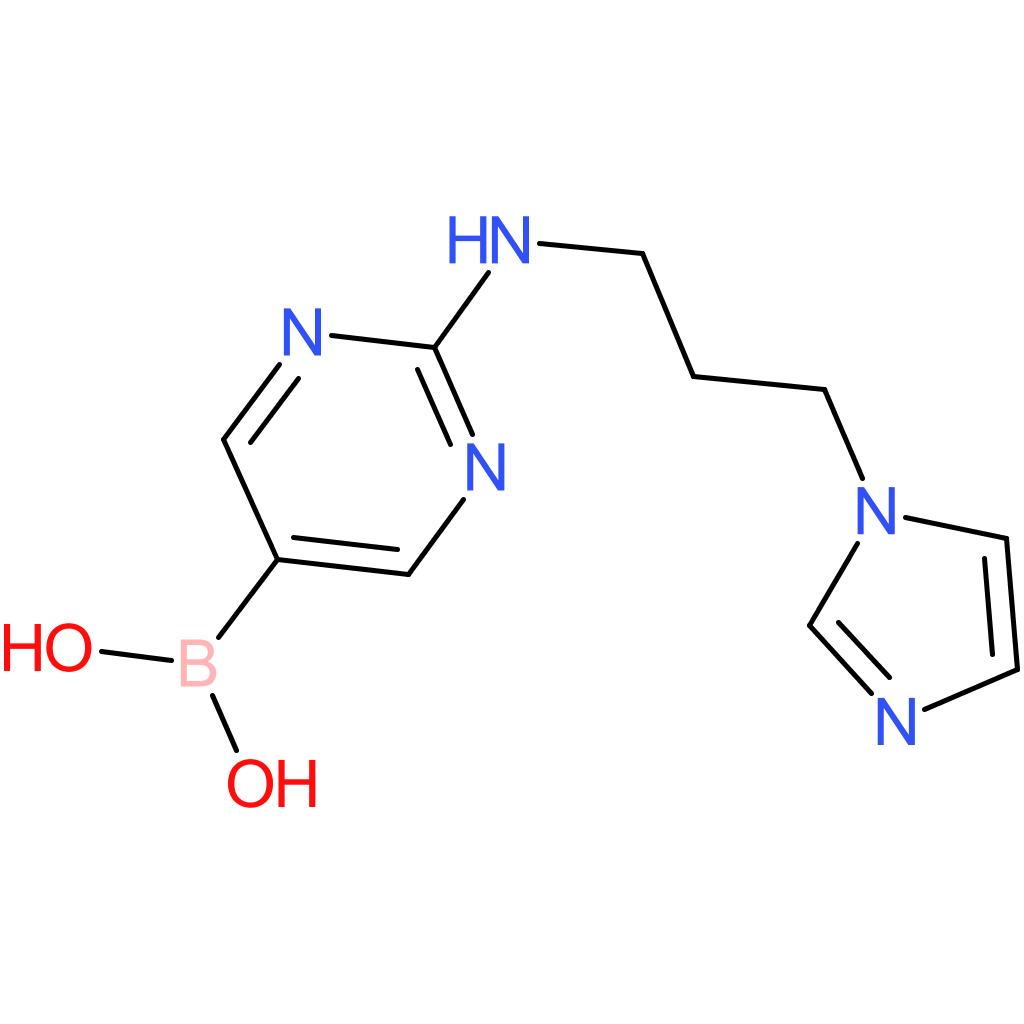 (2-([3-(1h-imidazol-1-yl)propyl]amino)pyrimidin-5-yl)boronic acid