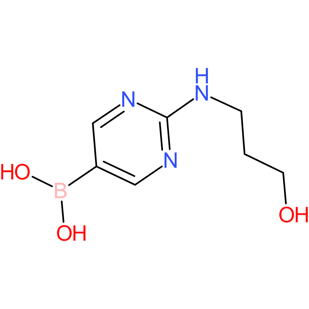 (2-[(3-hydroxypropyl)amino]pyrimidin-5-yl)boronic acid
