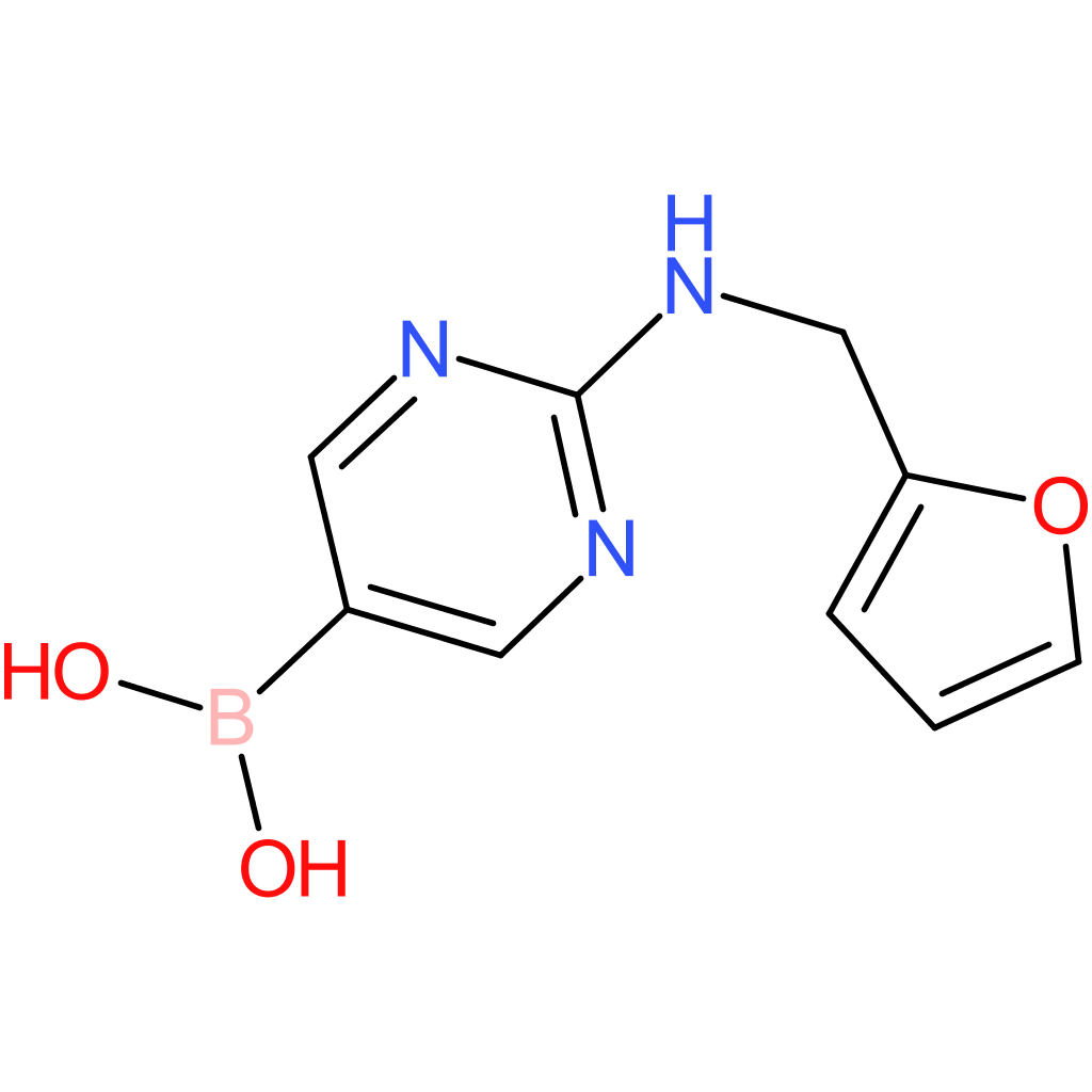 (2-[(2-furylmethyl)amino]pyrimidin-5-yl)boronic acid