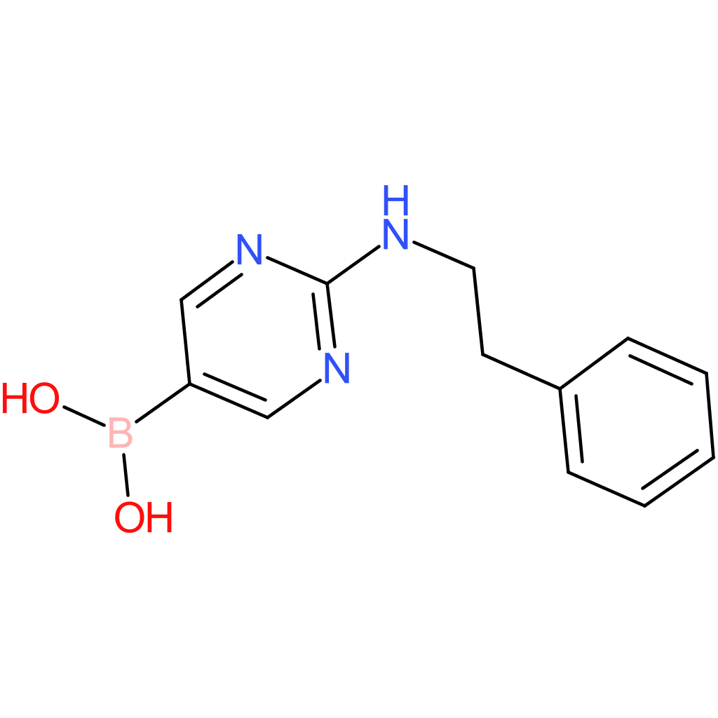 (2-[(2-phenylethyl)amino]pyrimidin-5-yl)boronic acid