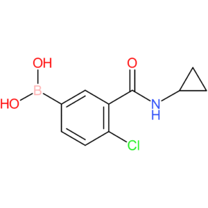 4-chloro-3-(cyclopropylcarbamoyl)phenylboronic acid