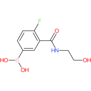 4-fluoro-3-(2-hydroxyethylcarbamoyl)phenylboronic acid