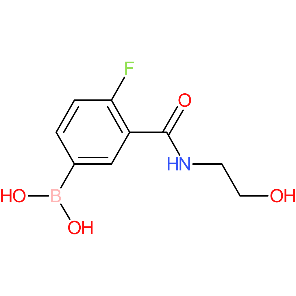 4-fluoro-3-(2-hydroxyethylcarbamoyl)phenylboronic acid