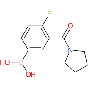 4-fluoro-3-(pyrrolidine-1-carbonyl)phenylboronic acid