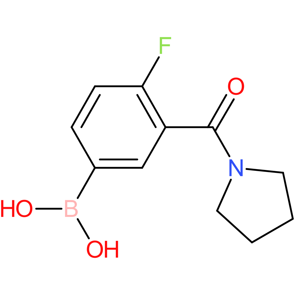 4-fluoro-3-(pyrrolidine-1-carbonyl)phenylboronic acid