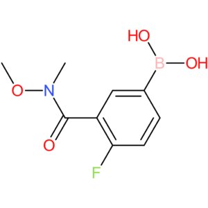 n-methoxy-n-methyl 5-borono-2-fluorobenzamide