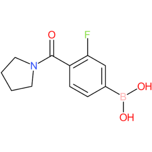 3-fluoro-4-(pyrrolidine-1-carbonyl)phenylboronic acid