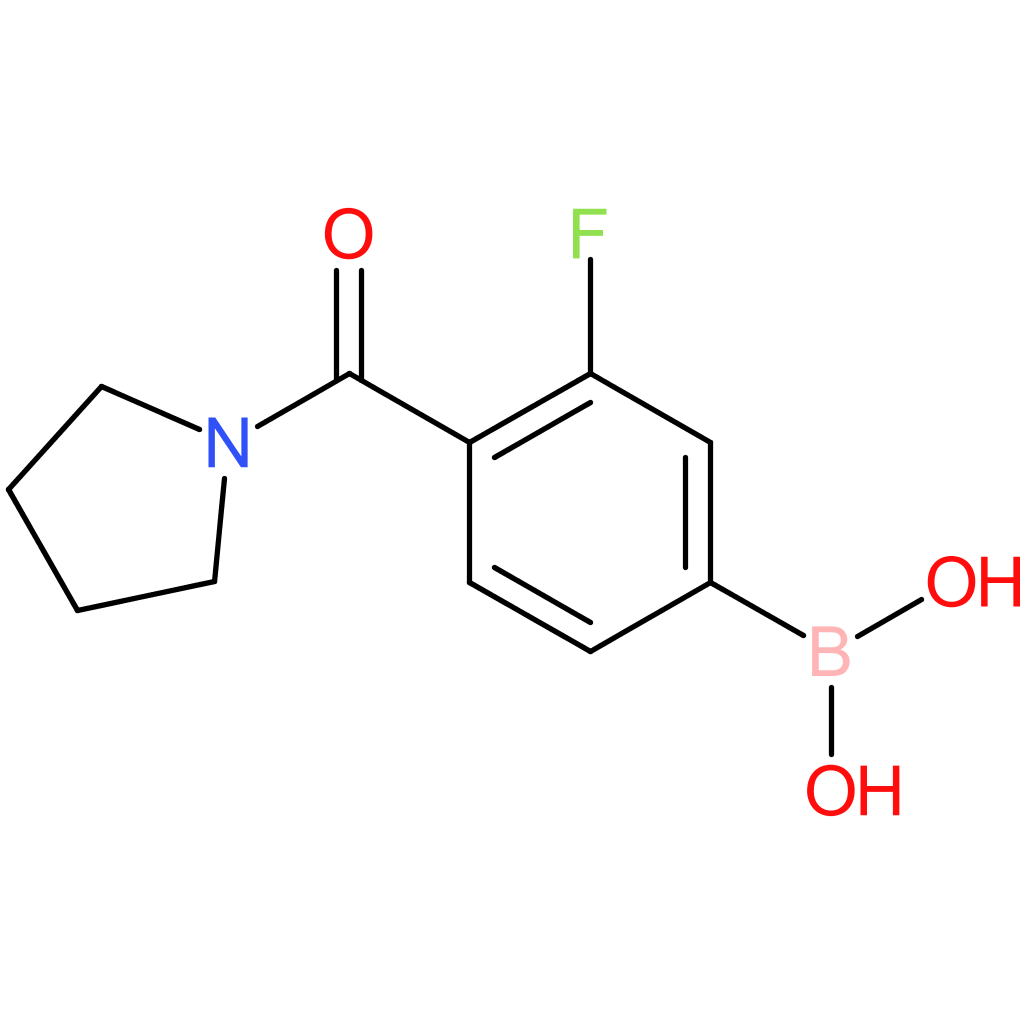 3-fluoro-4-(pyrrolidine-1-carbonyl)phenylboronic acid