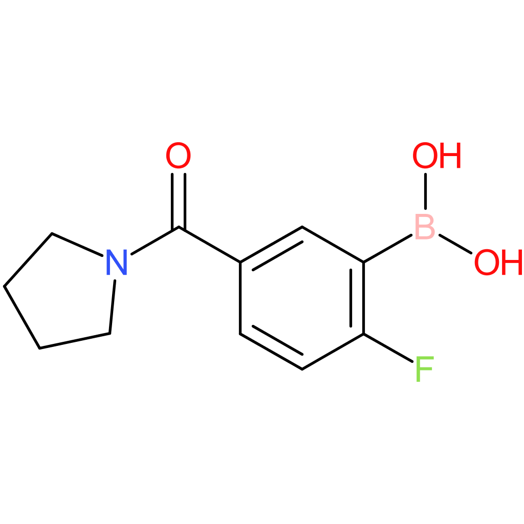2-fluoro-5-(pyrrolidine-1-carbonyl)phenylboronic acid