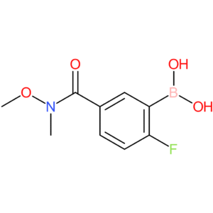 n-methoxy-n-methyl 3-borono-4-fluorobenzamide