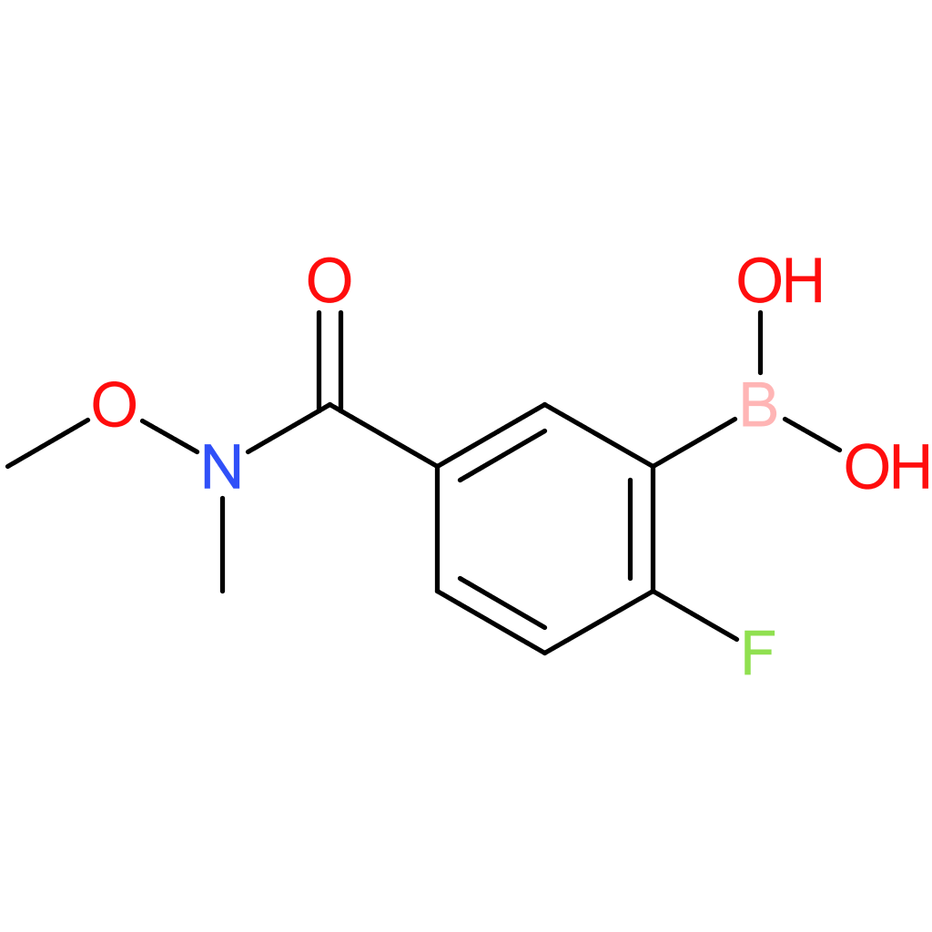 n-methoxy-n-methyl 3-borono-4-fluorobenzamide