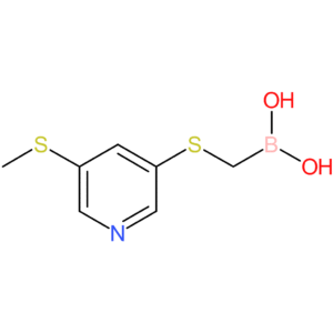 (5-(methylthio)pyridin-3-ylthio)methylboronic acid