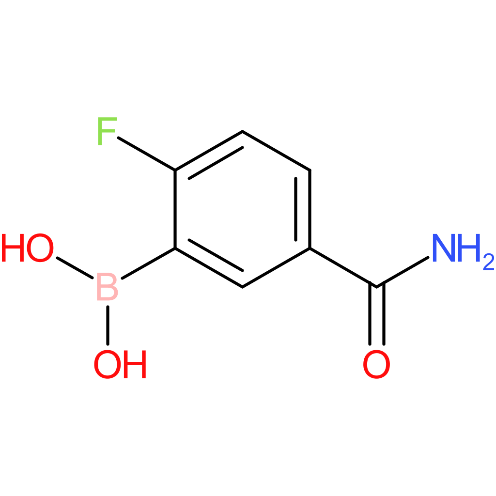 5-carbamoyl-2-fluorobenzeneboronic acid