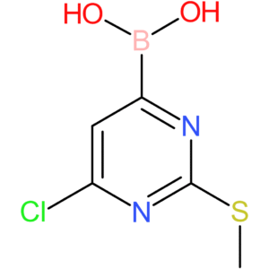 2-methylthio-6-chloropyrimidine-4-boronic acid