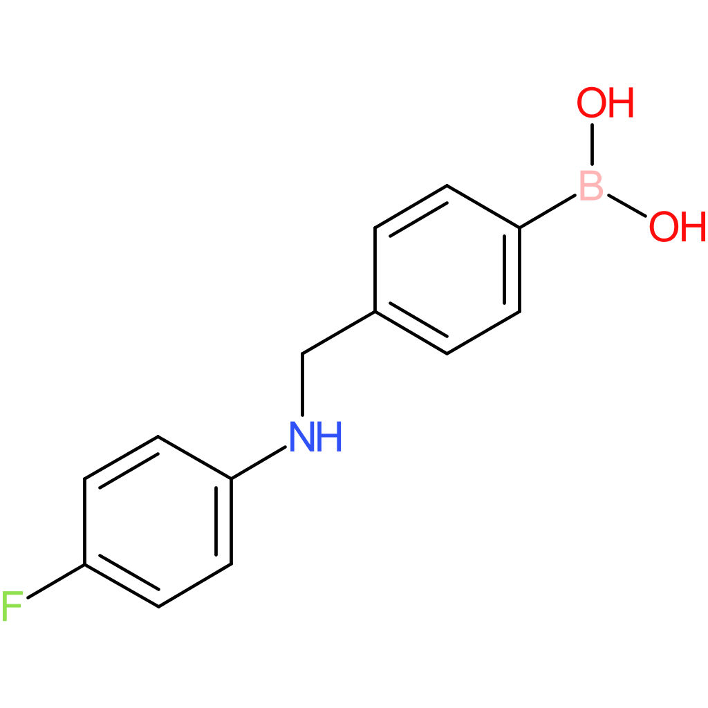 4-([(4-fluorophenyl)amino]methyl)benzeneboronic acid
