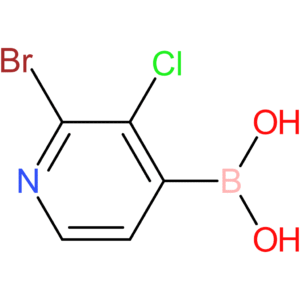 2-bromo-3-chloropyridine-4-boronic acid