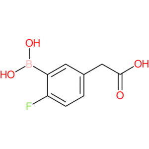 2-[3-(dihydroxyboranyl)-4-fluorophenyl]acetic acid