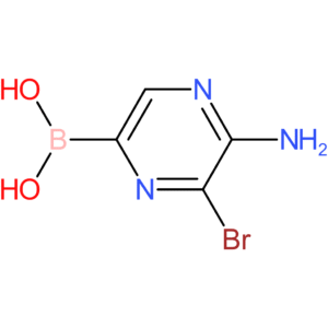 5-amino-6-bromopyrazine-2-boronic acid
