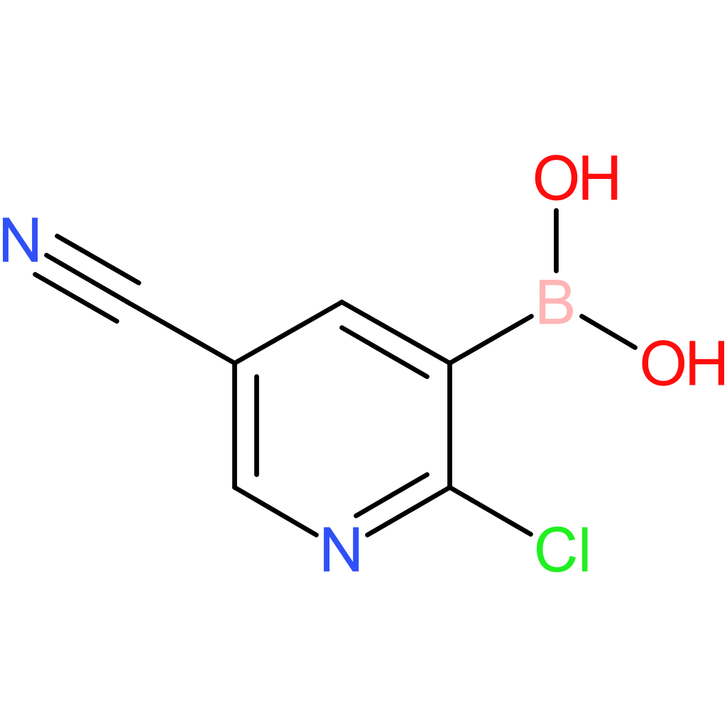 2-chloro-5-cyanopyridine-3-boronic acid