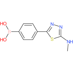 4-(5-(methylamino)-1,3,4-thiadiazol-2-yl)phenylboronic acid