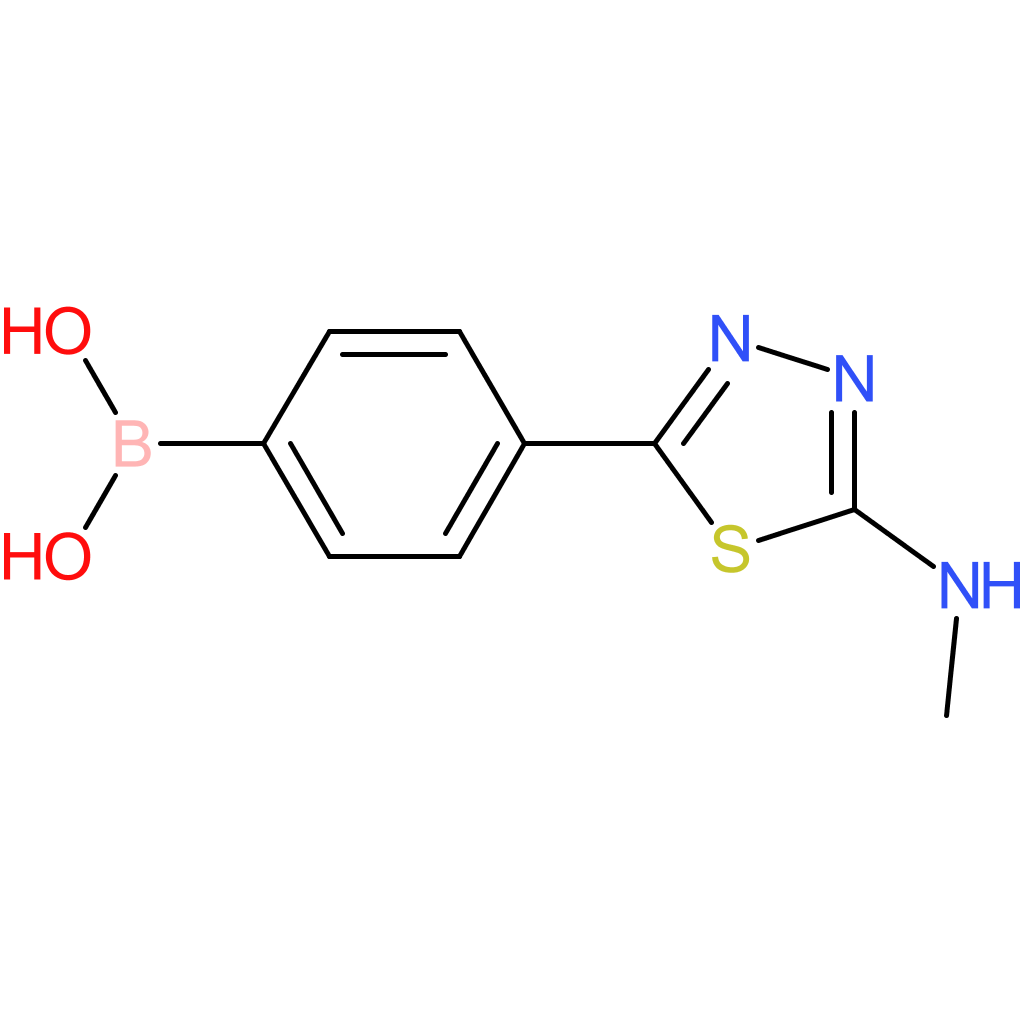4-(5-(methylamino)-1,3,4-thiadiazol-2-yl)phenylboronic acid