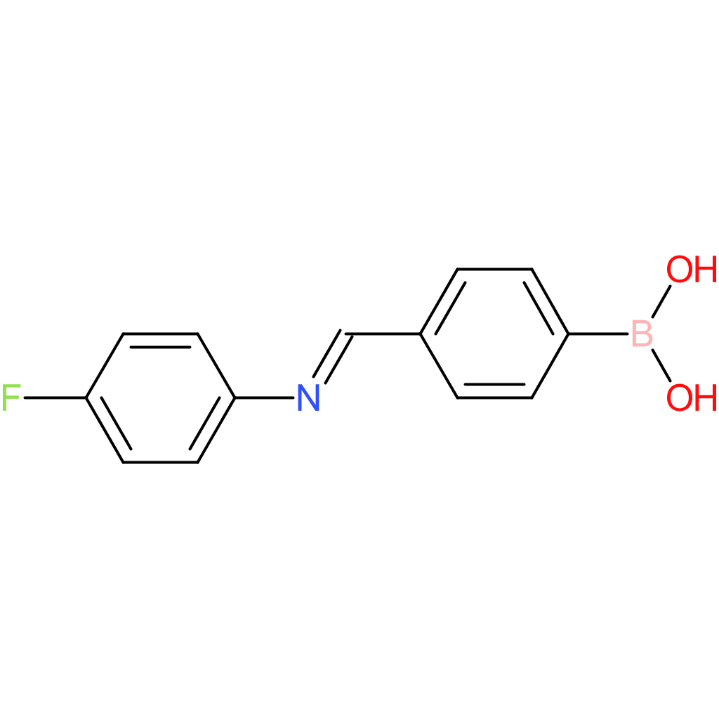 (Z)-(4-(((4-fluorophenyl)imino)methyl)phenyl)boronic acid