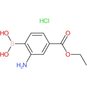 (2-amino-4-(ethoxycarbonyl)phenyl)boronic acid hydrochloride