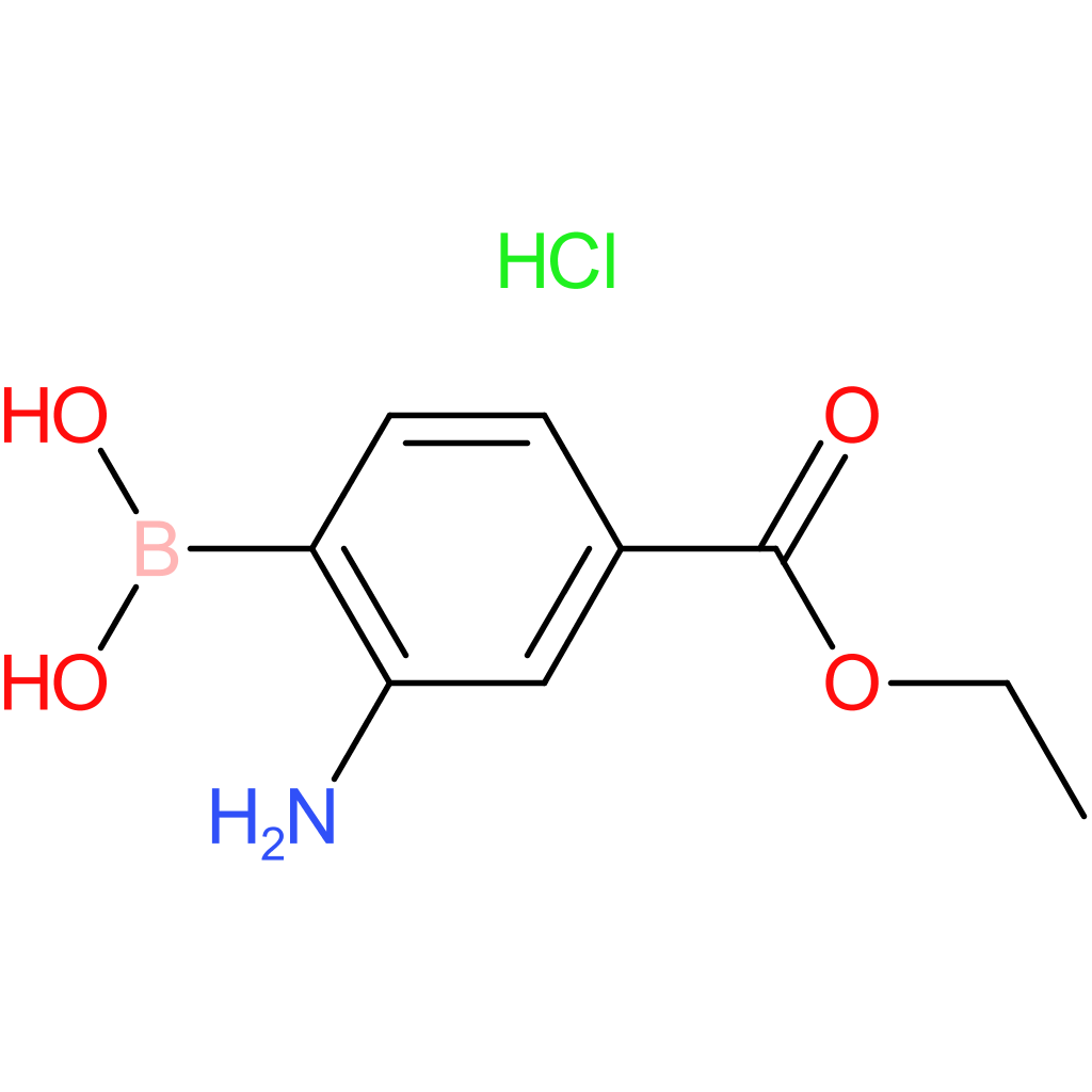 (2-amino-4-(ethoxycarbonyl)phenyl)boronic acid hydrochloride