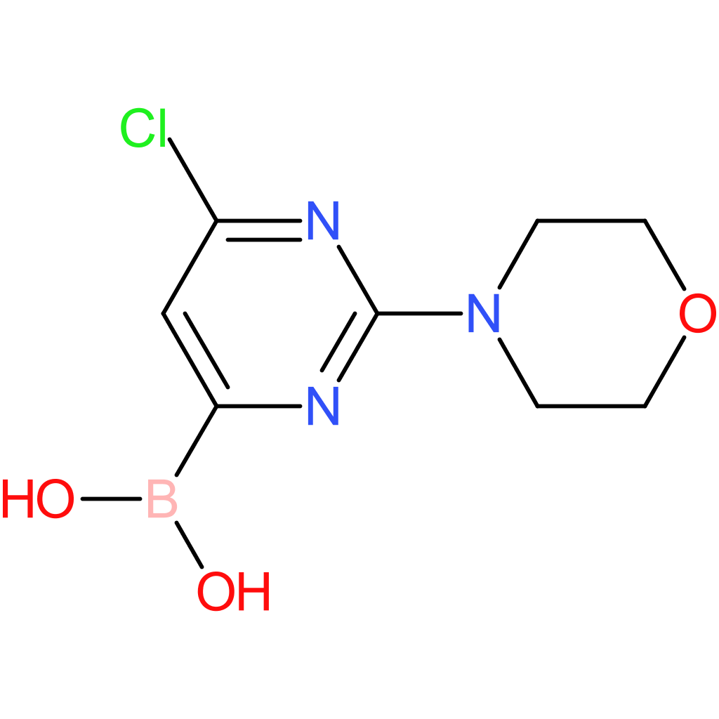 2-morpholino-6-chloropyrimidine-4-boronic acid