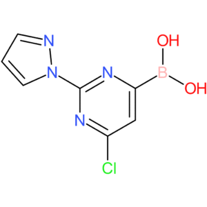 2-(1h-pyrazol-1-yl)-6-chloropyrimidine-4-boronic acid