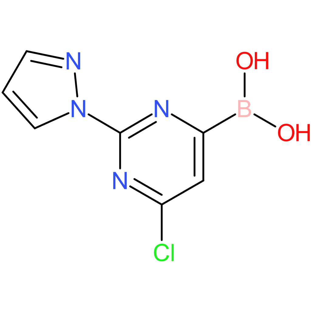 2-(1h-pyrazol-1-yl)-6-chloropyrimidine-4-boronic acid