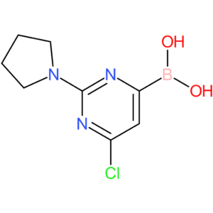 2-(pyrrolidin-1-yl)-6-chloropyrimidine-4-boronic acid