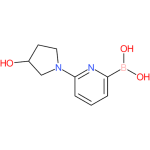 (6-(3-hydroxypyrrolidin-1-yl)pyridin-2-yl)boronic acid