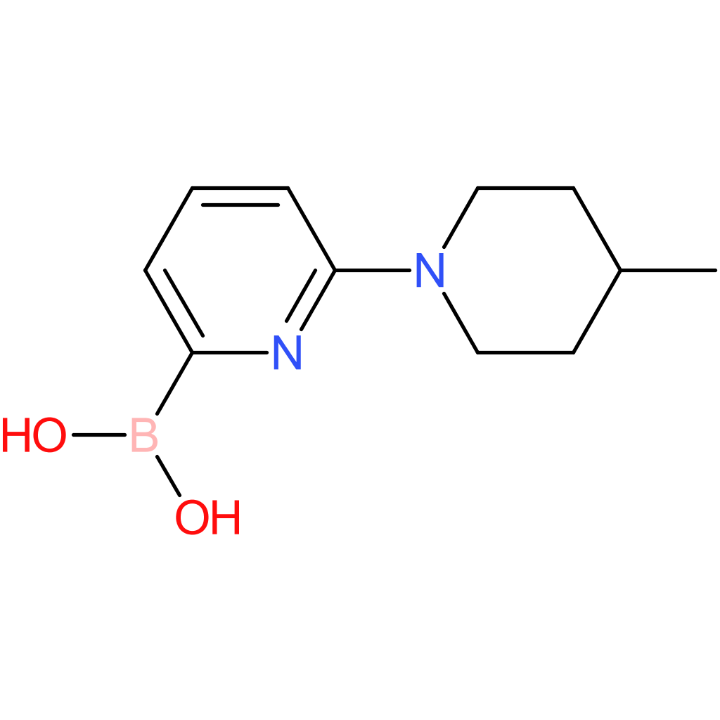 (6-(4-methylpiperidin-1-yl)pyridin-2-yl)boronic acid