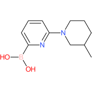 (6-(3-methylpiperidin-1-yl)pyridin-2-yl)boronic acid