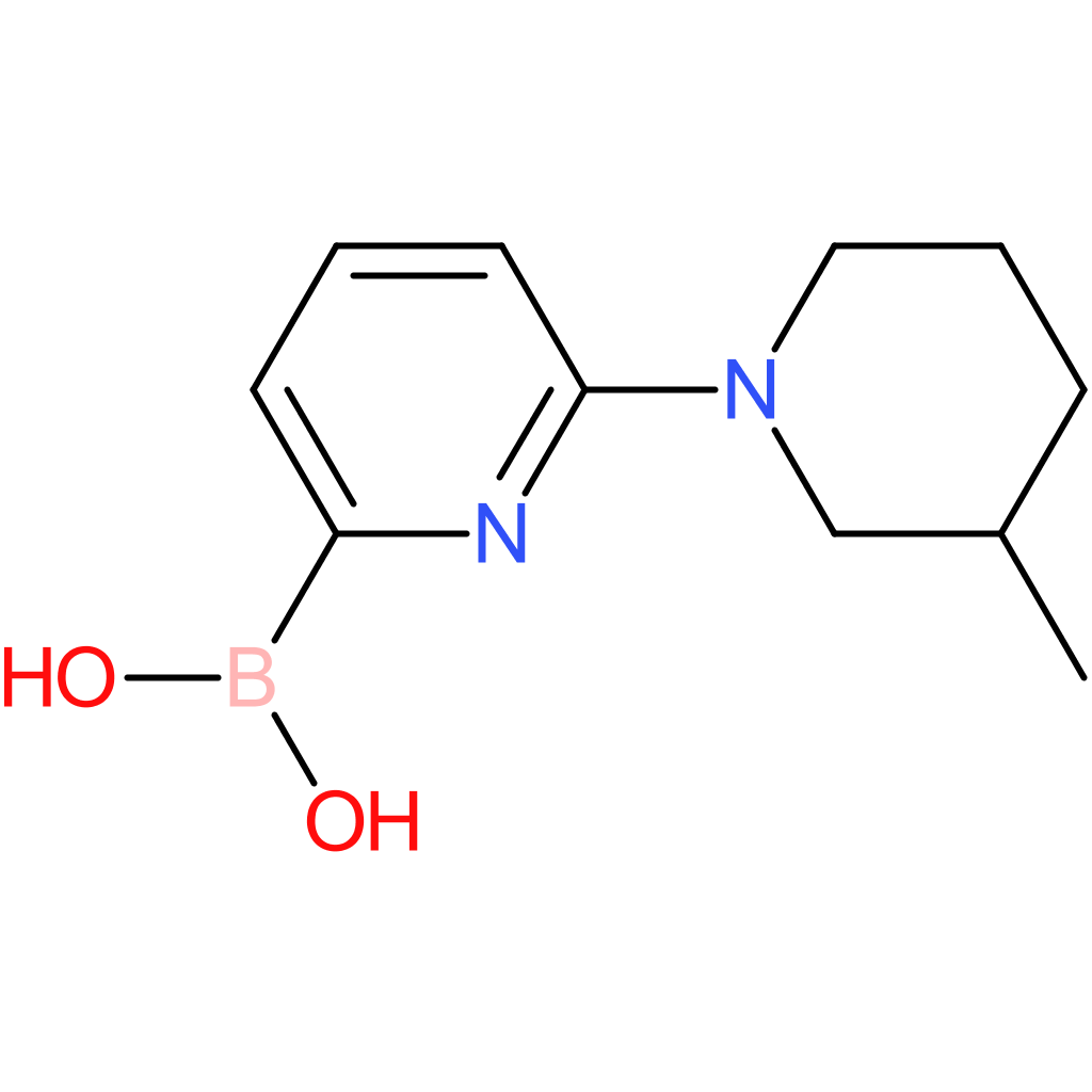 (6-(3-methylpiperidin-1-yl)pyridin-2-yl)boronic acid