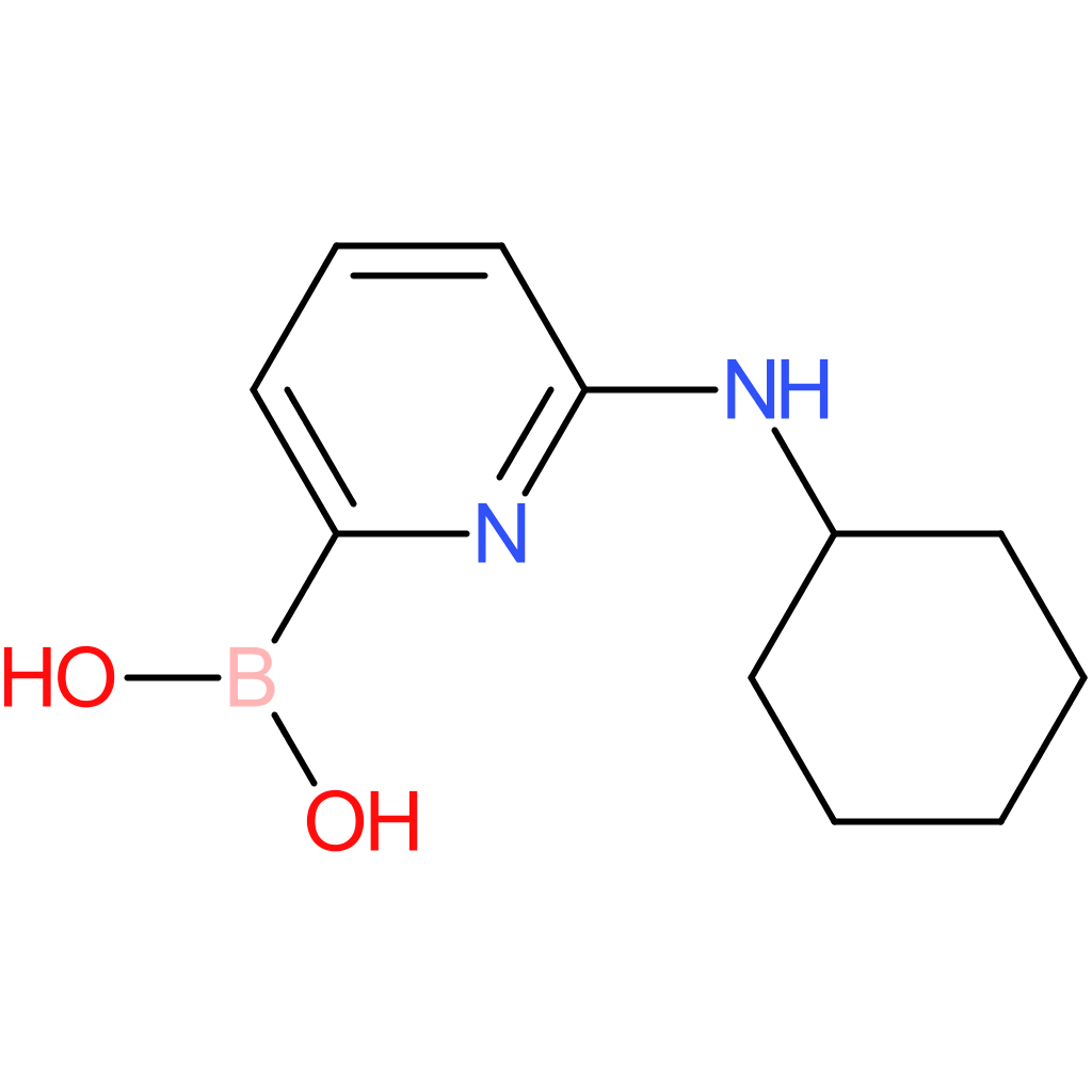 (6-(cyclohexylamino)pyridin-2-yl)boronic acid