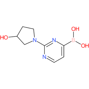 2-(3-hydroxypyrrolidin-1-yl)pyrimidine-4-boronic acid