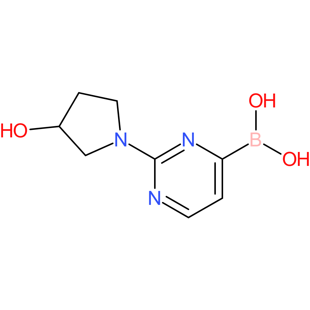 2-(3-hydroxypyrrolidin-1-yl)pyrimidine-4-boronic acid